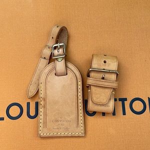 Louis Vuitton Luggage Tag and Poignet